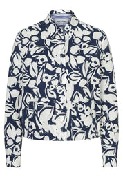 Bluse cropped aus Baumwolle