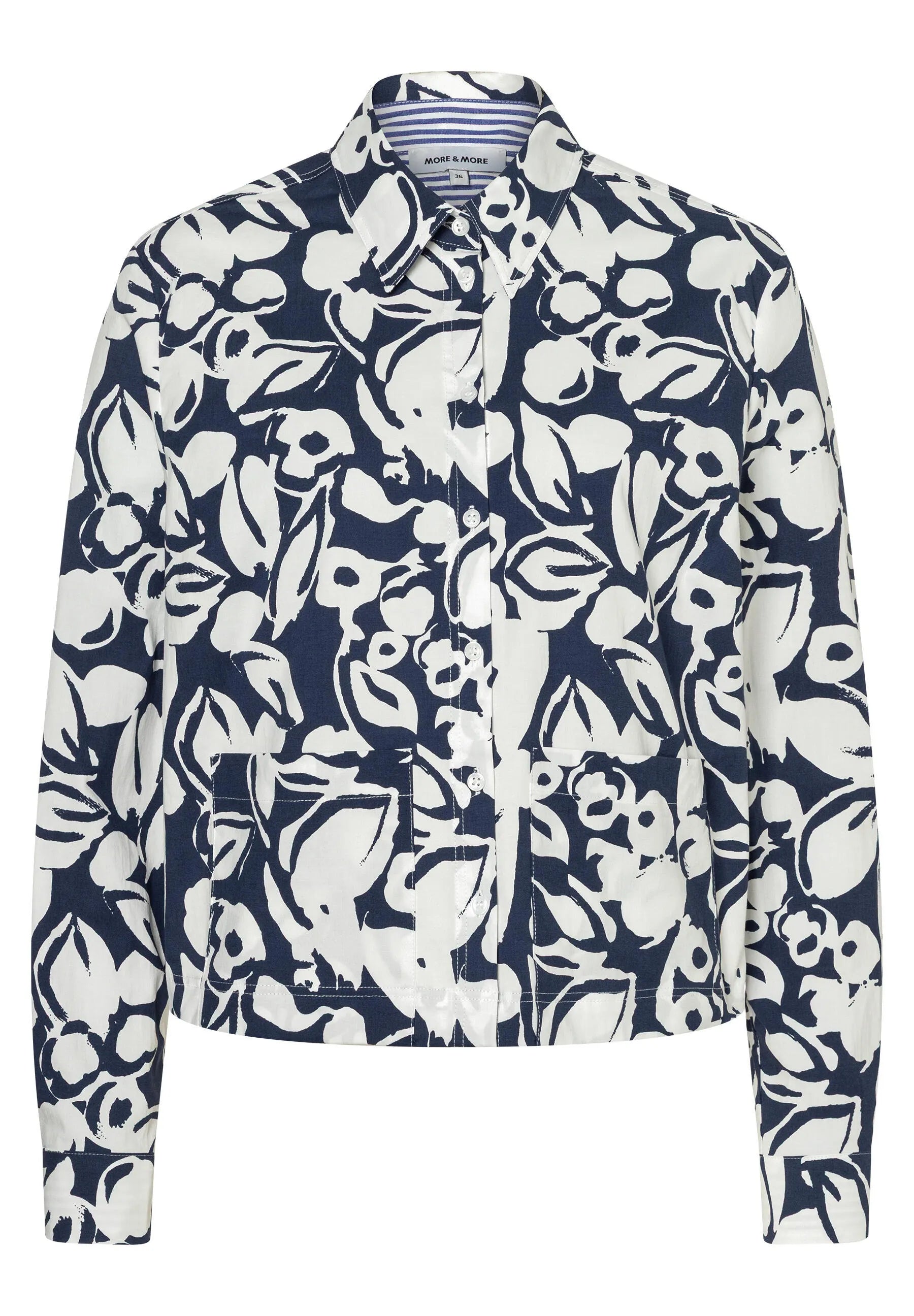 Bluse cropped aus Baumwolle