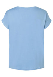 T-Shirt aus Viskose-Satin