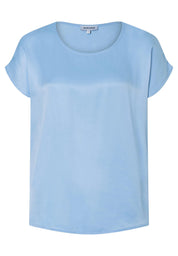 T-Shirt aus Viskose-Satin