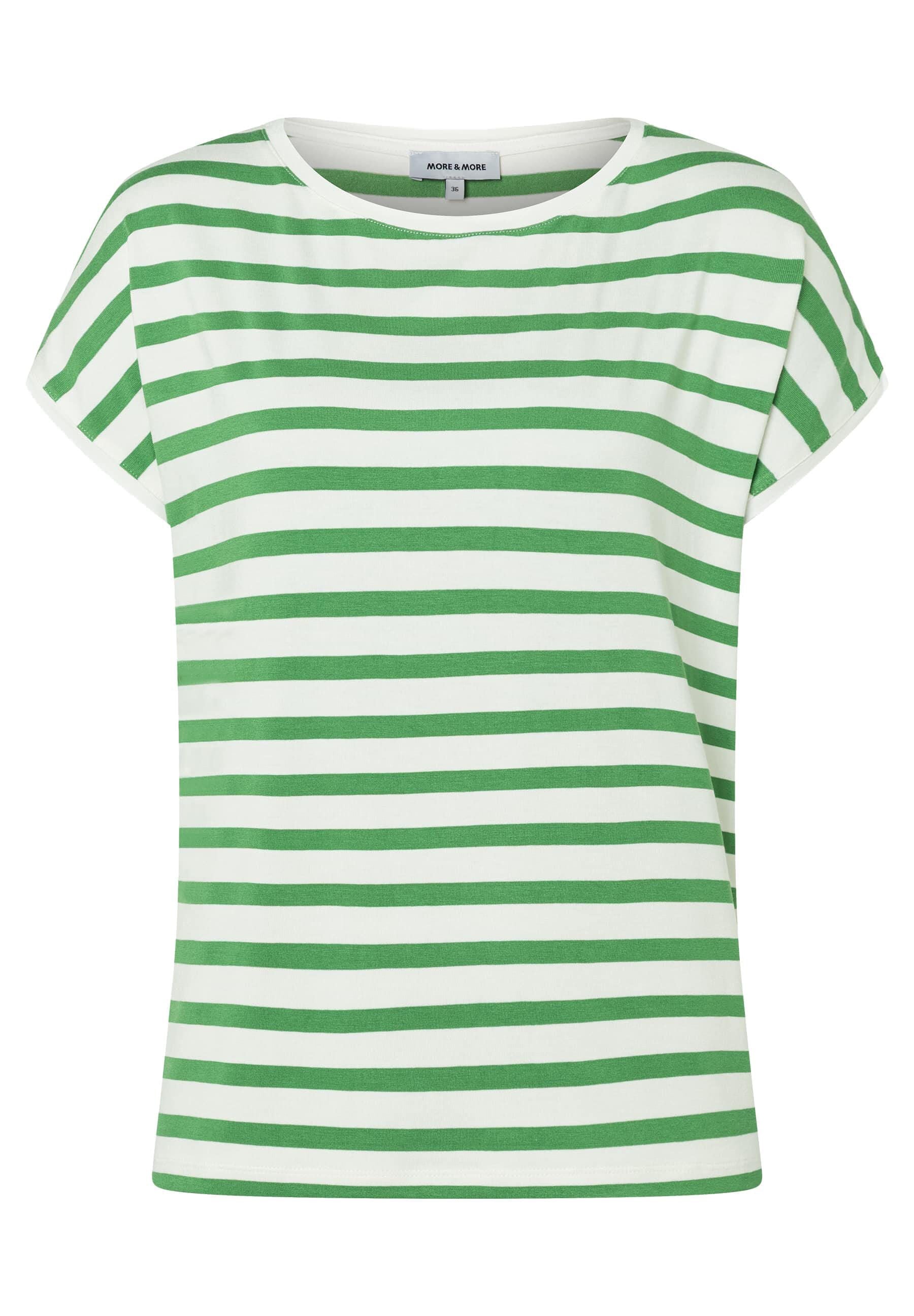 T-Shirt gestreift aus Viskose
