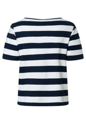 T-Shirt gestreift aus Viskosemix