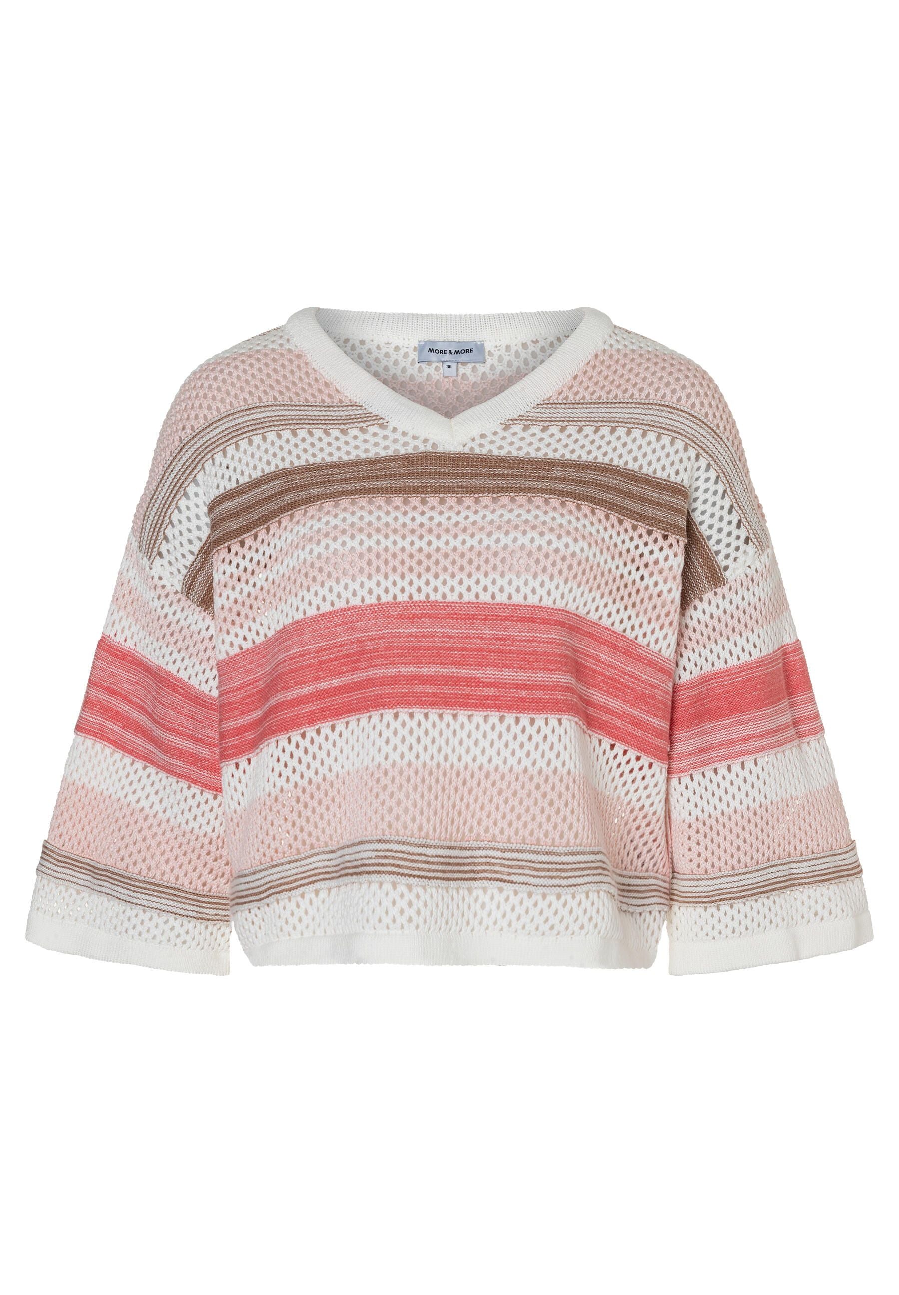 Strickpullover mit Streifen