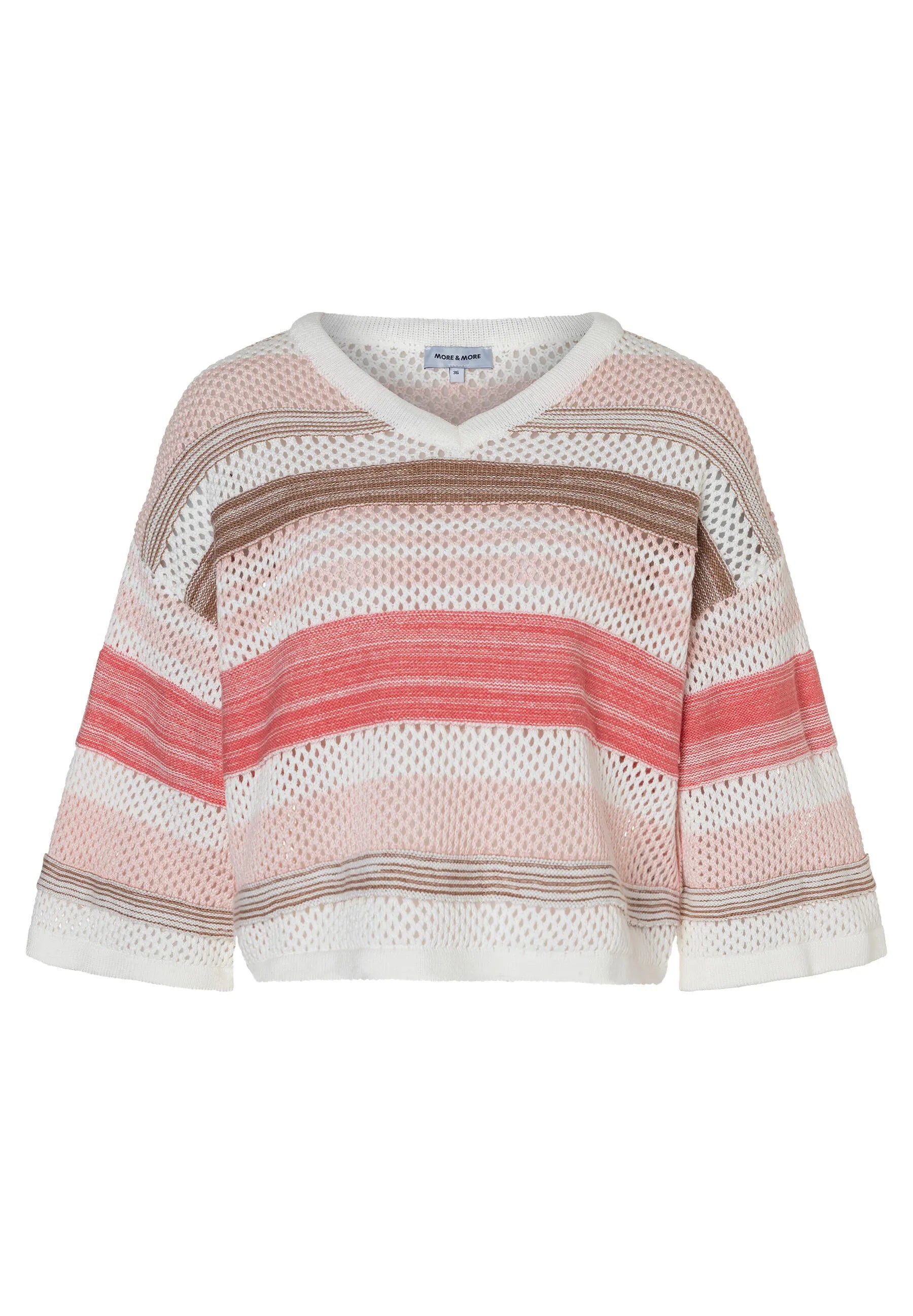 Strickpullover mit Streifen