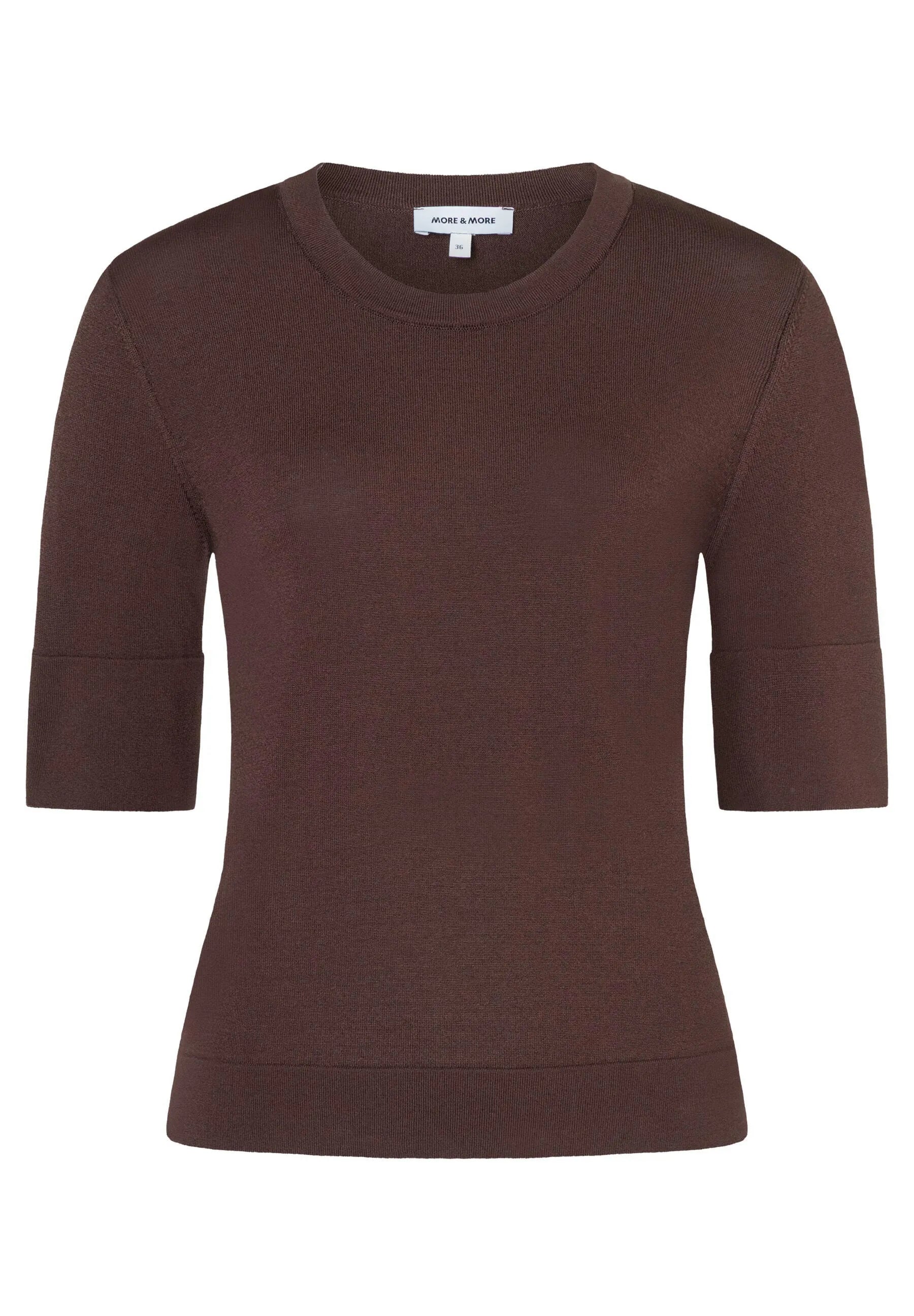 Strick-T-Shirt aus Viskosemix