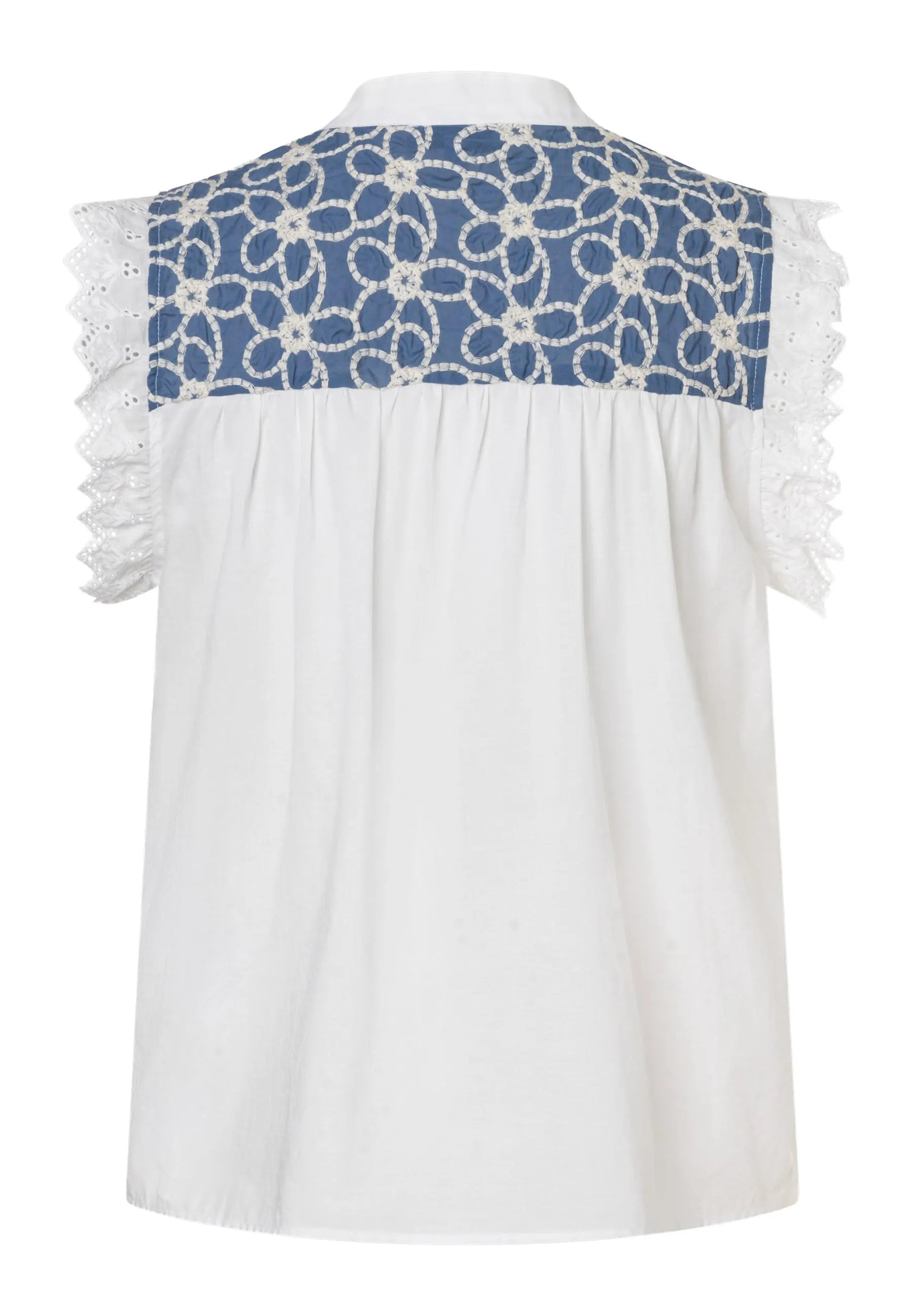 Bluse mit Stickereien
