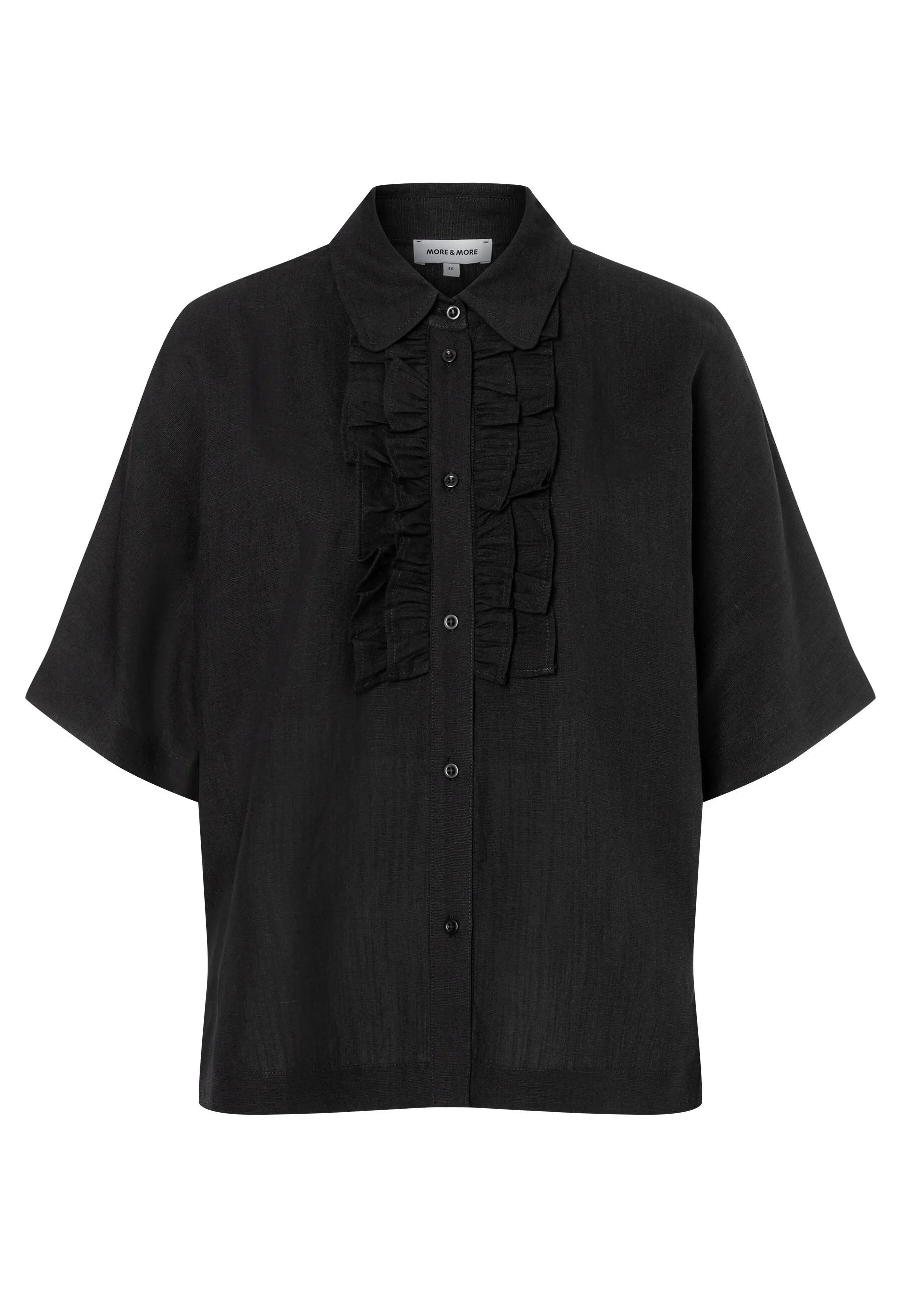 Rüschenbluse aus Viskosemix