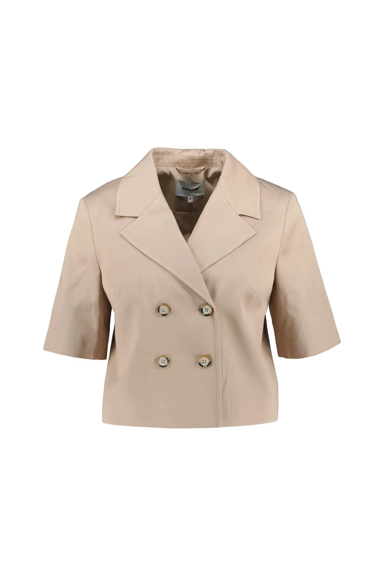 Blazer cropped aus Lyocellmix