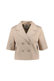 Blazer cropped aus Lyocellmix