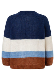 Pullover mit Blockstreifen