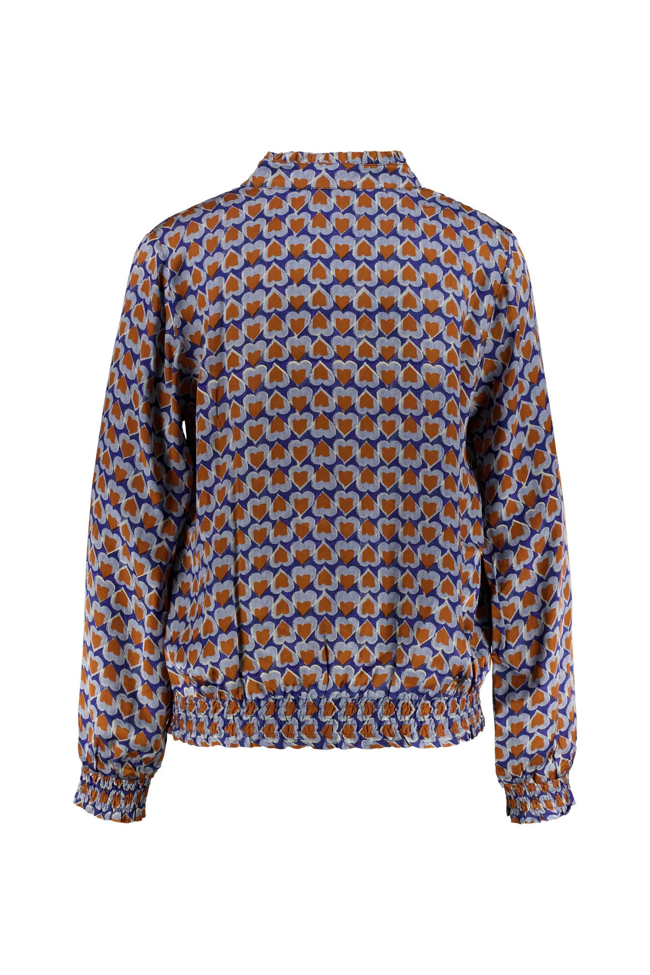 Satinbluse mit Print