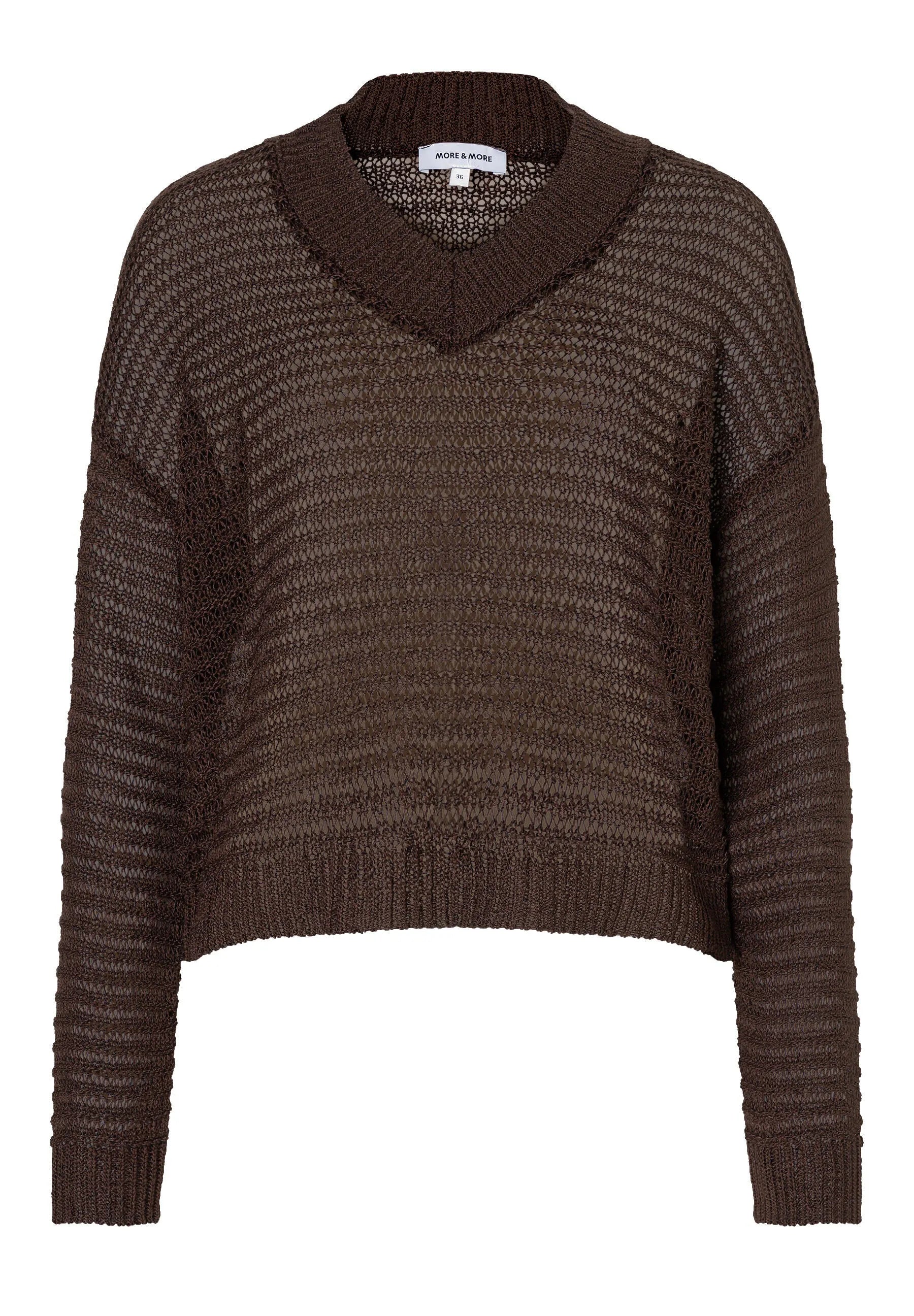Strickpullover mit V-Ausschnitt