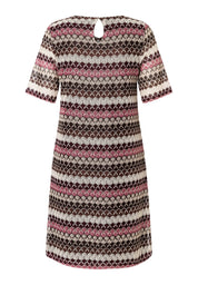 Freizeitkleid Midi gemustert