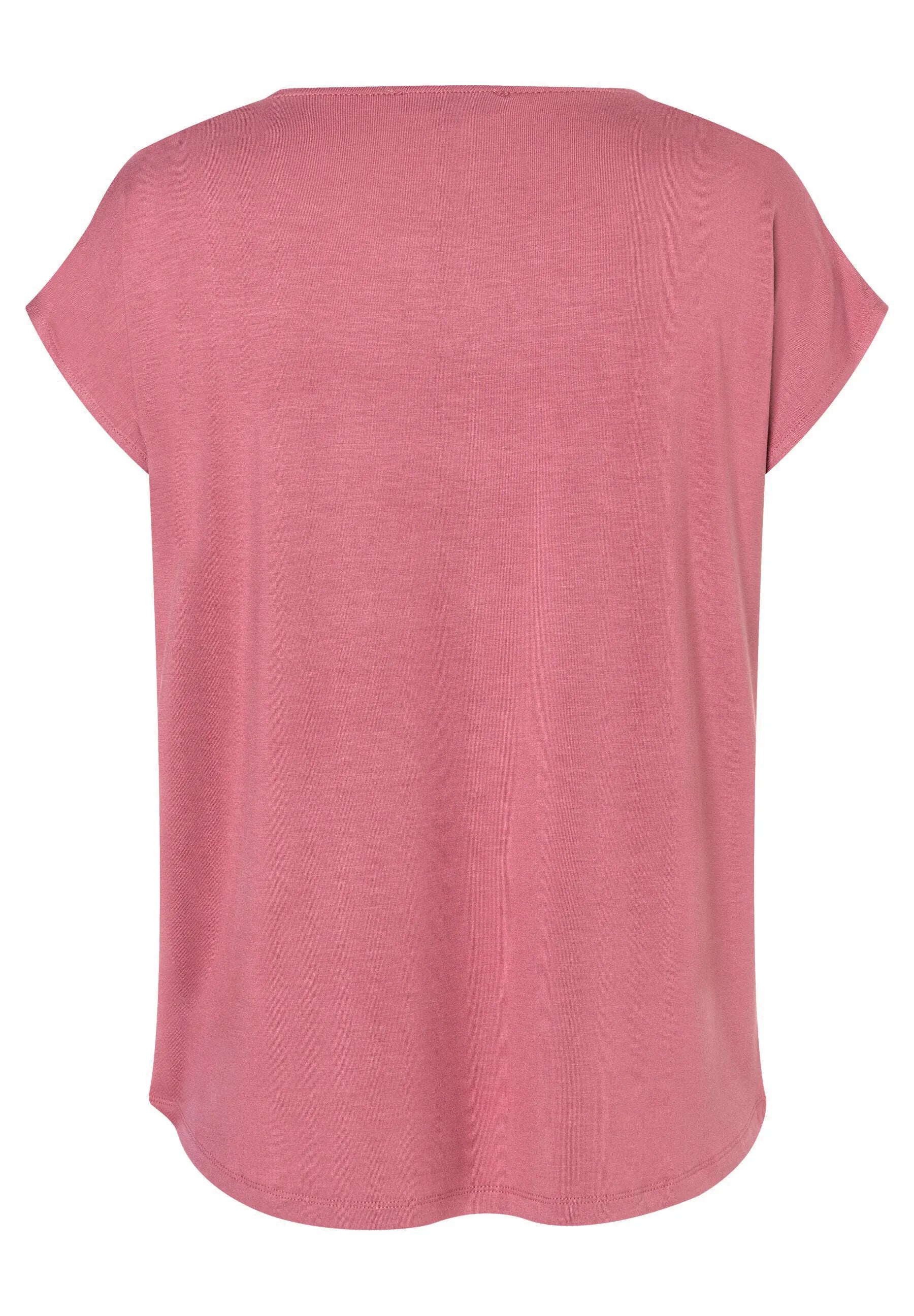 Satin-T-Shirt aus Viskose