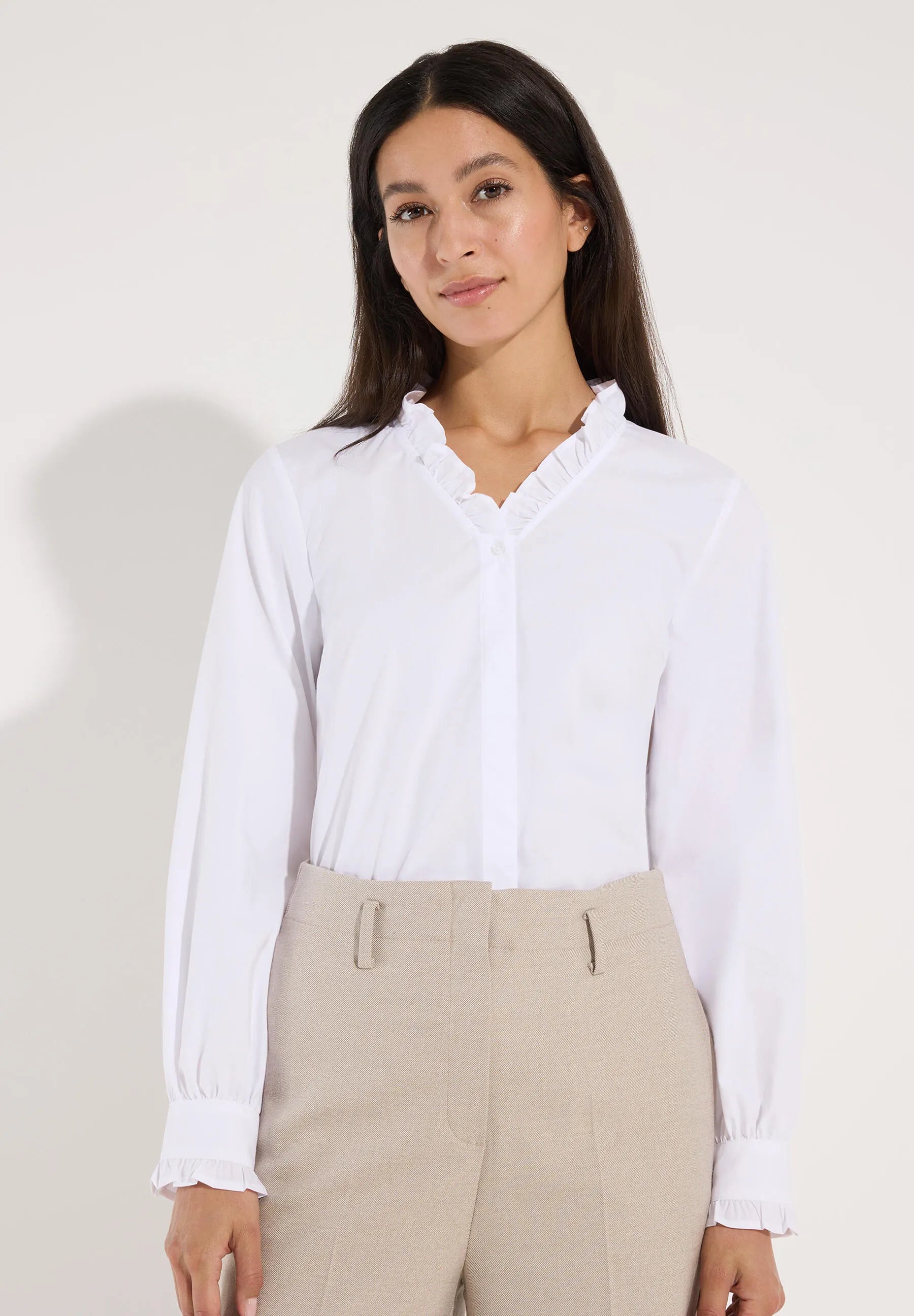 Bluse aus Baumwollmix