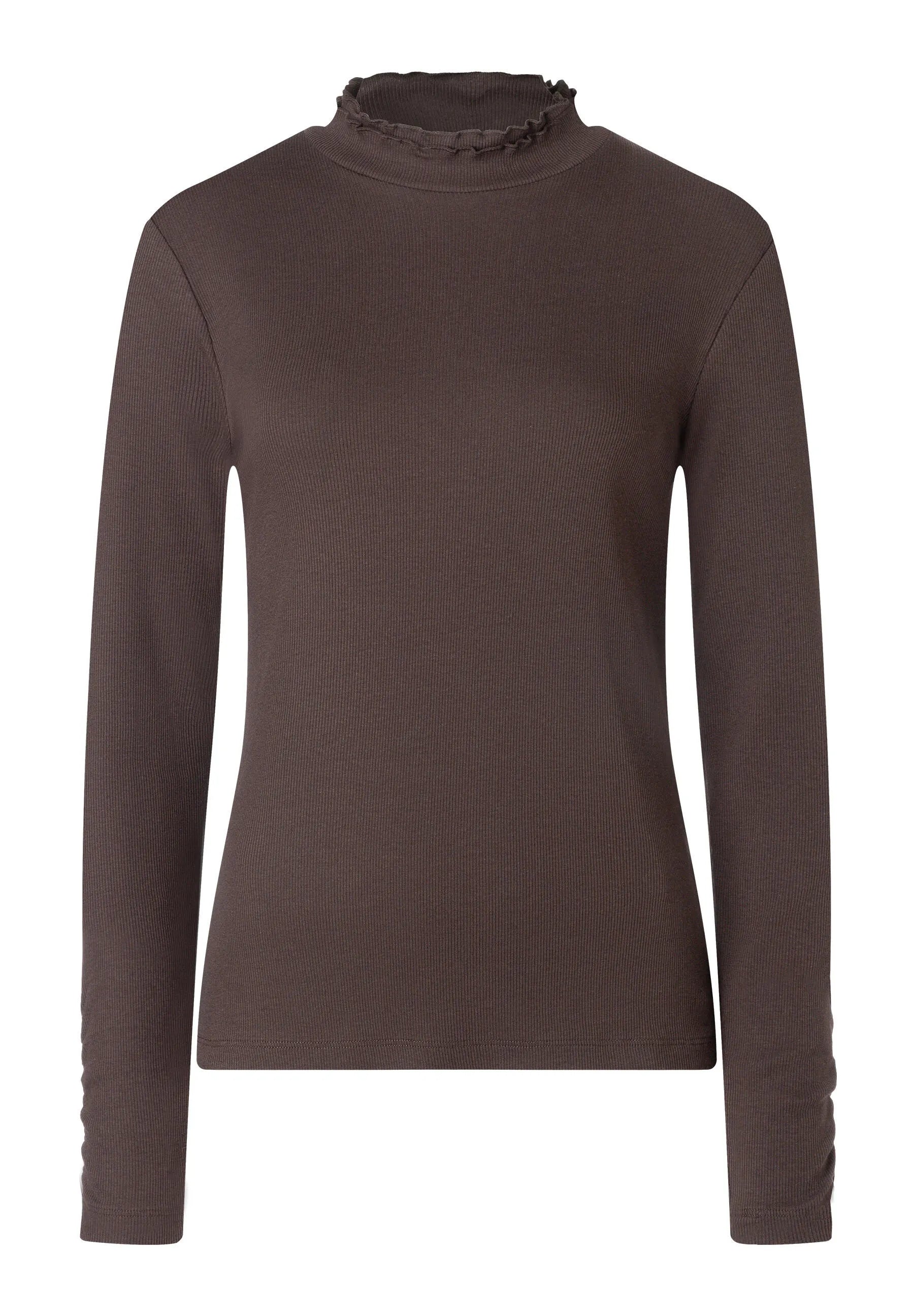 Langarmshirt gerippt