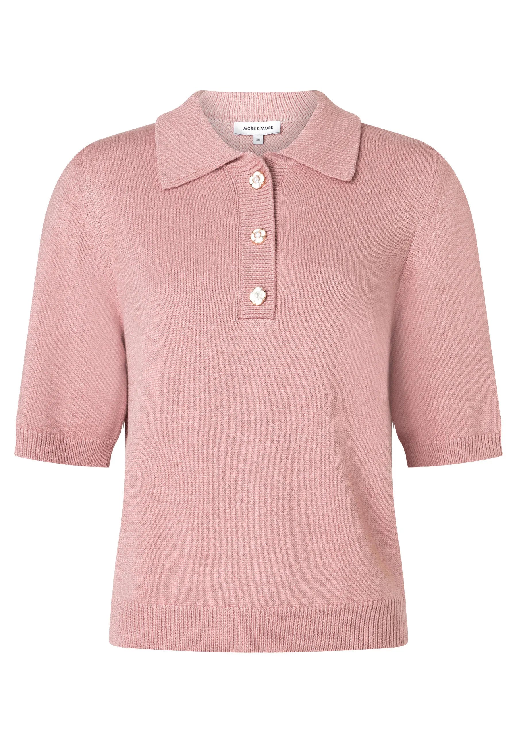 Strickpolo aus Viskosemix