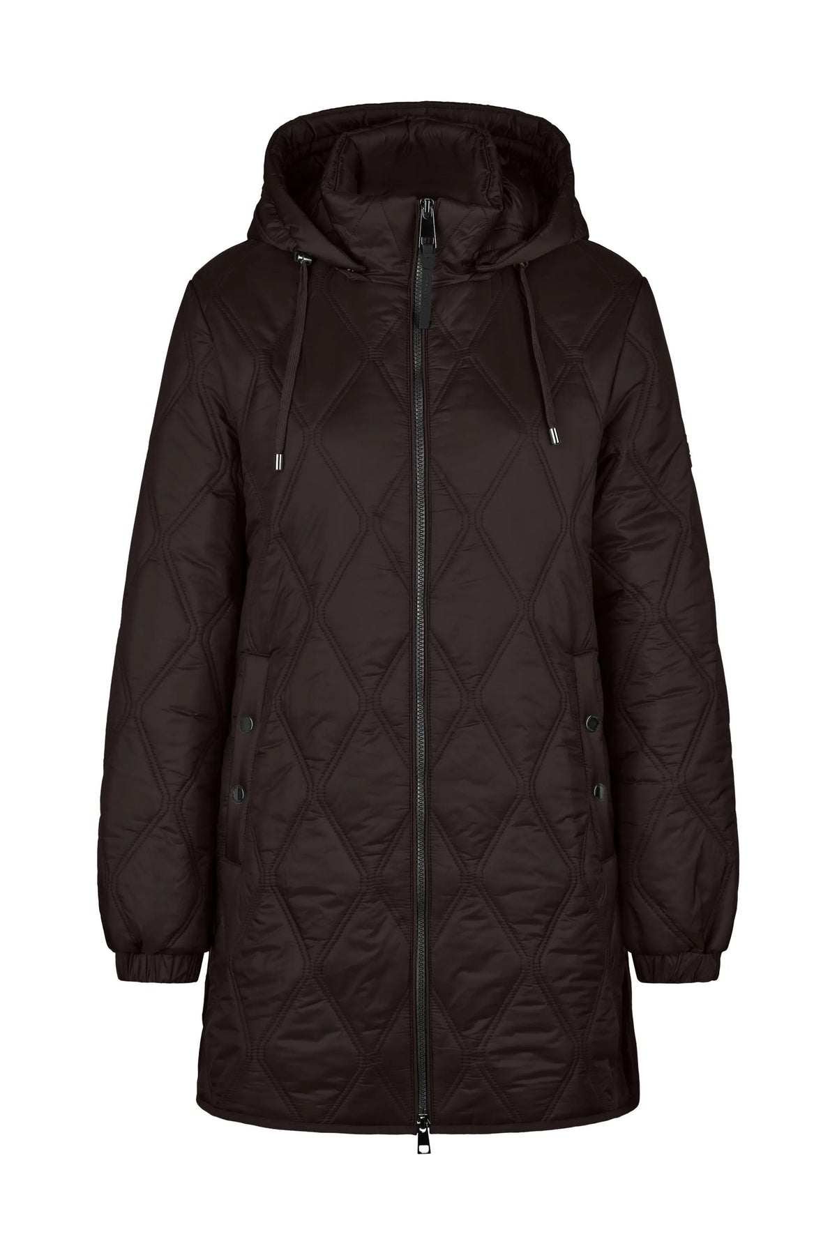 Sandwich-Steppjacke mit Kapuze