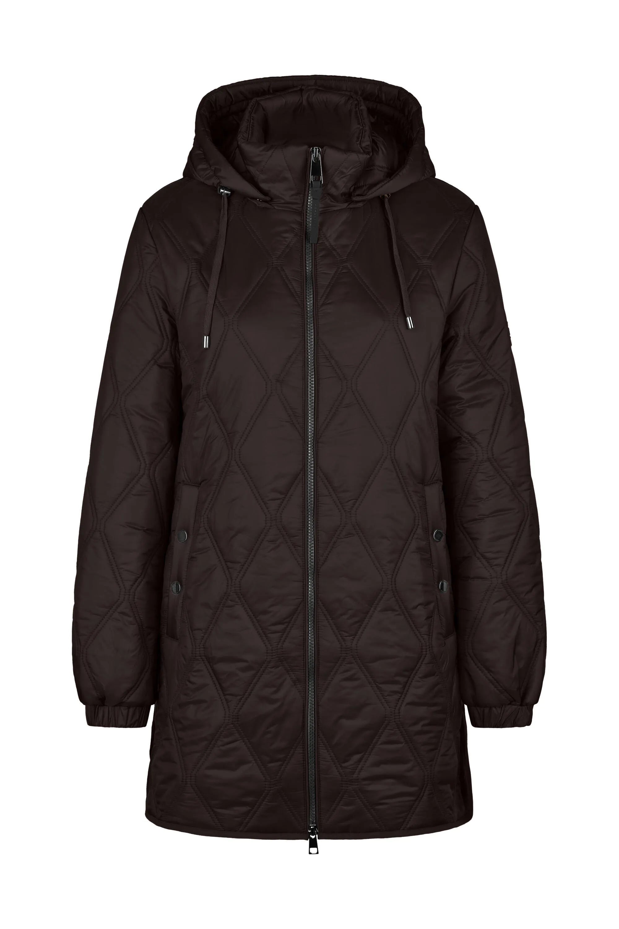 Sandwich-Steppjacke mit Kapuze