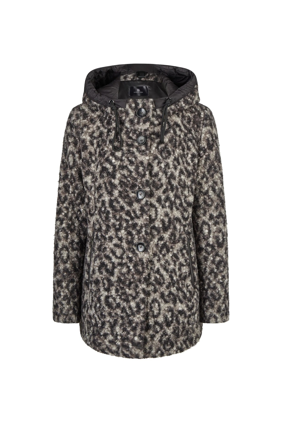 Wolljacke mit Kapuze