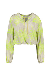 Bluse floral aus Viskose