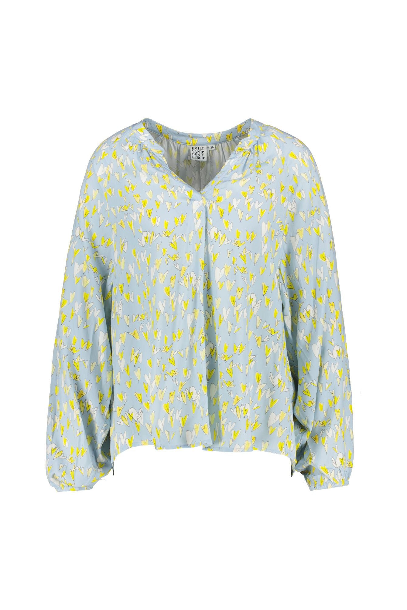 Bluse gemustert aus Viskose