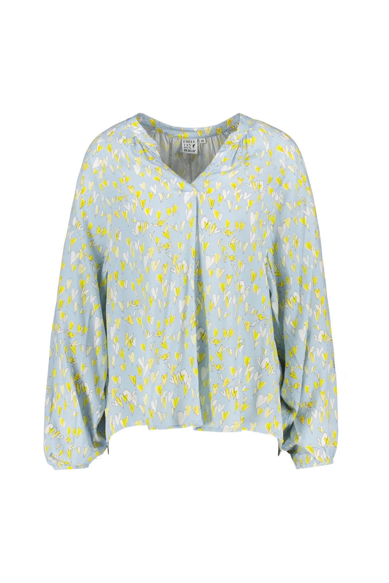 Bluse gemustert aus Viskose