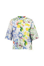 Bluse floral aus Viskose