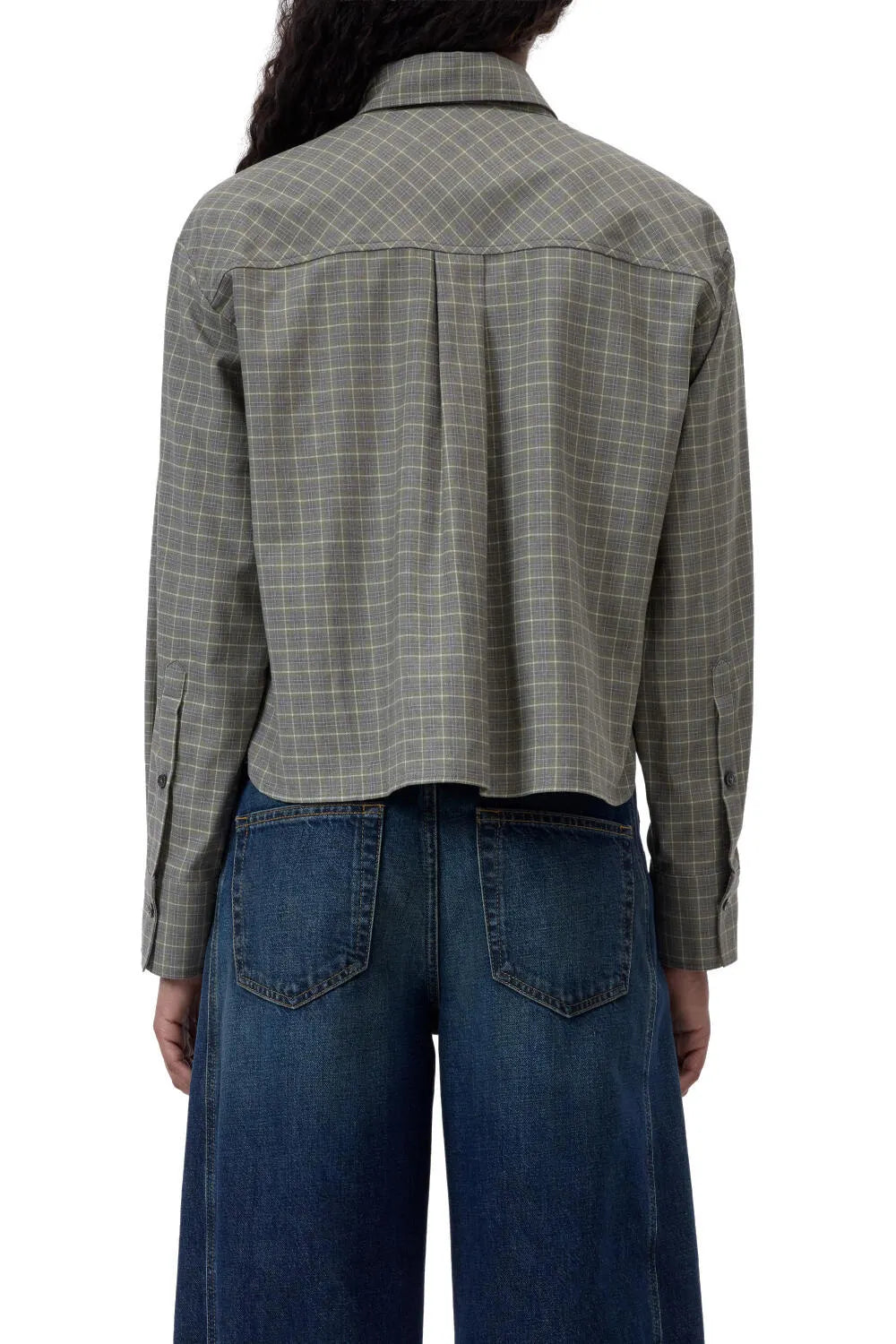 Cropped-Bluse Oversized Fit