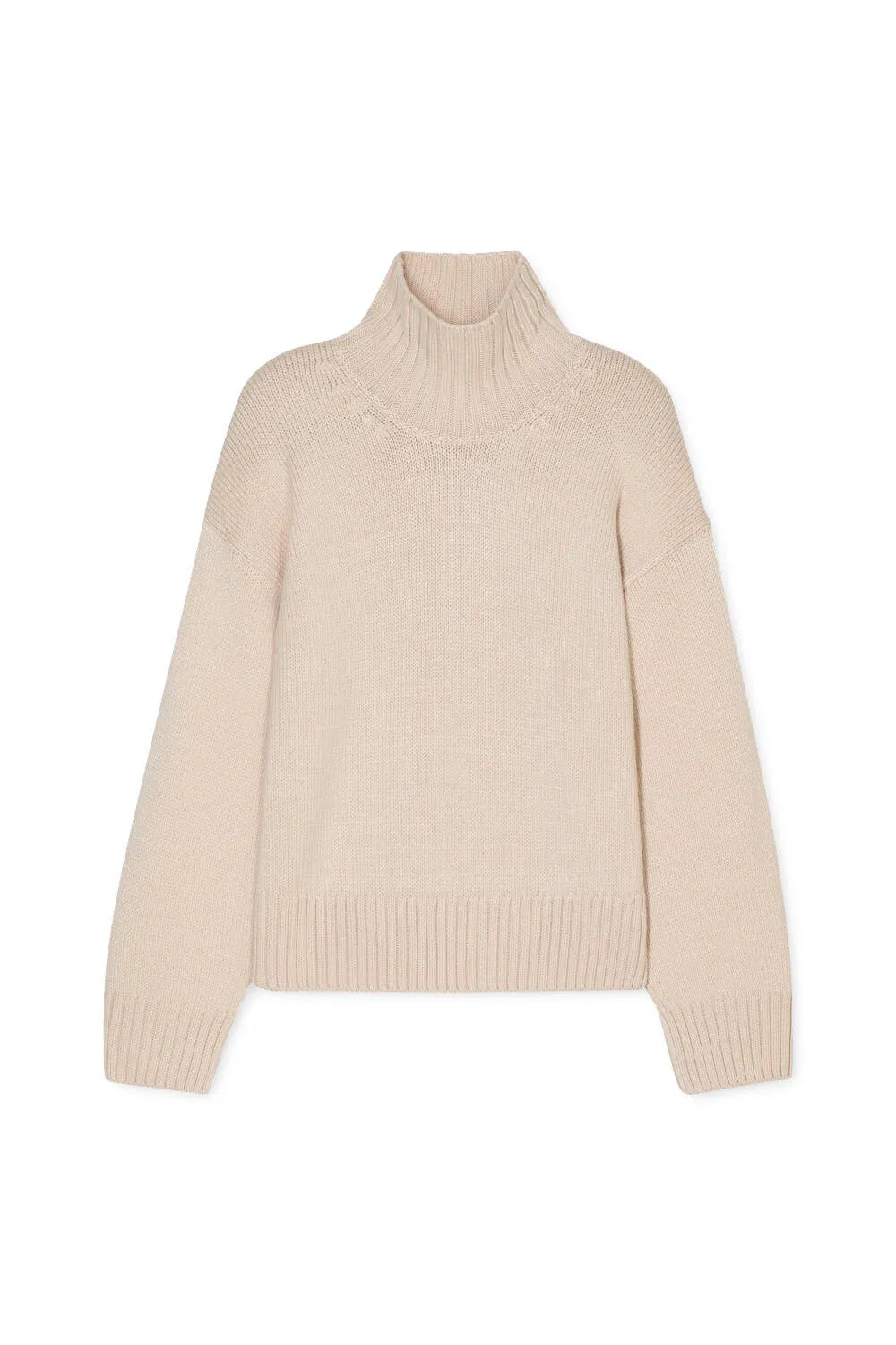 Strickpullover mit Rollkragen
