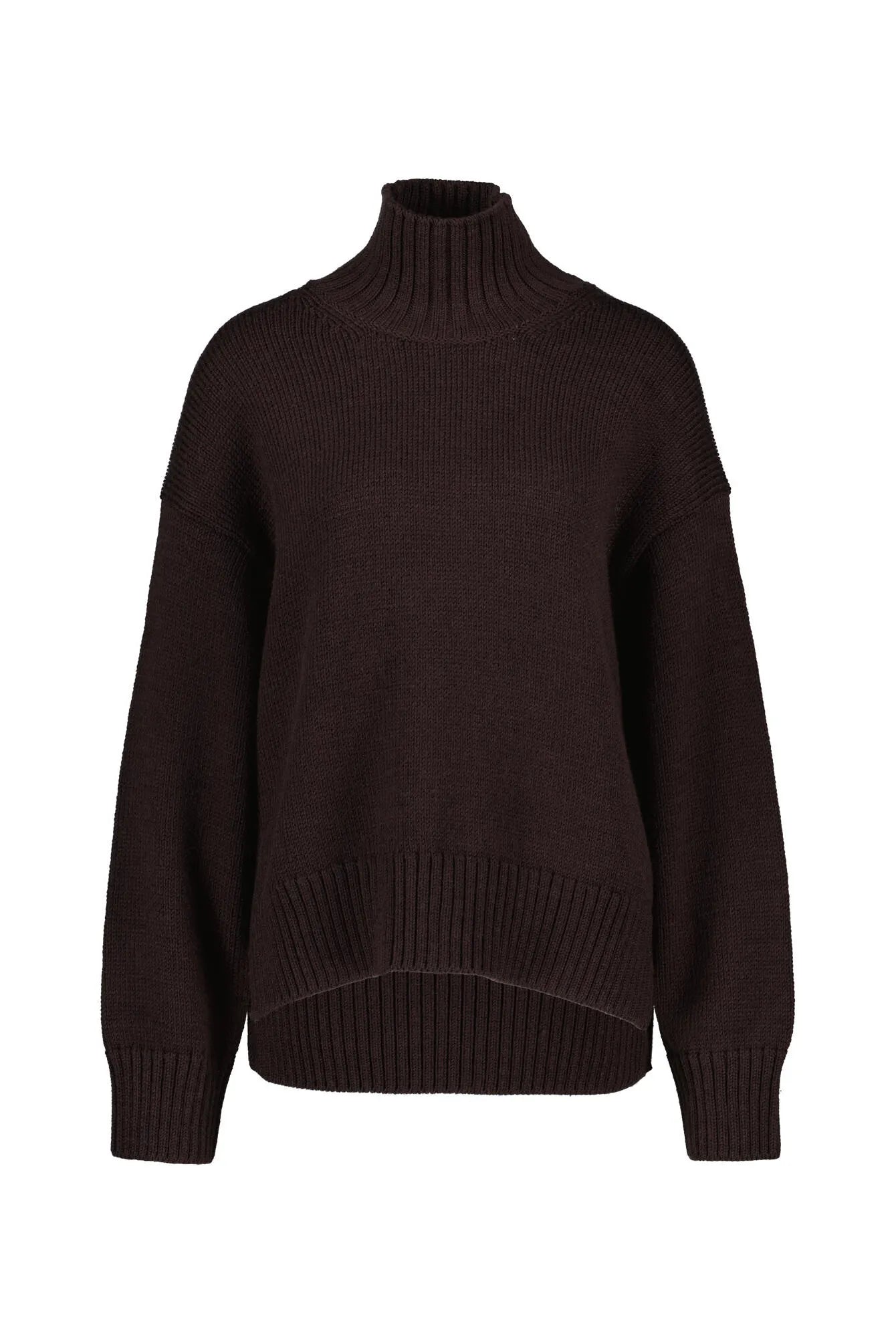 Strickpullover mit Rollkragen