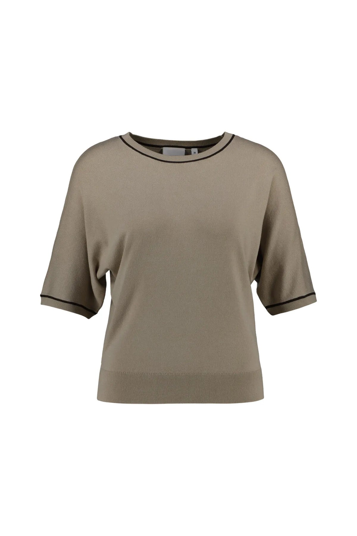 Strick-T-Shirt aus Viskosemix