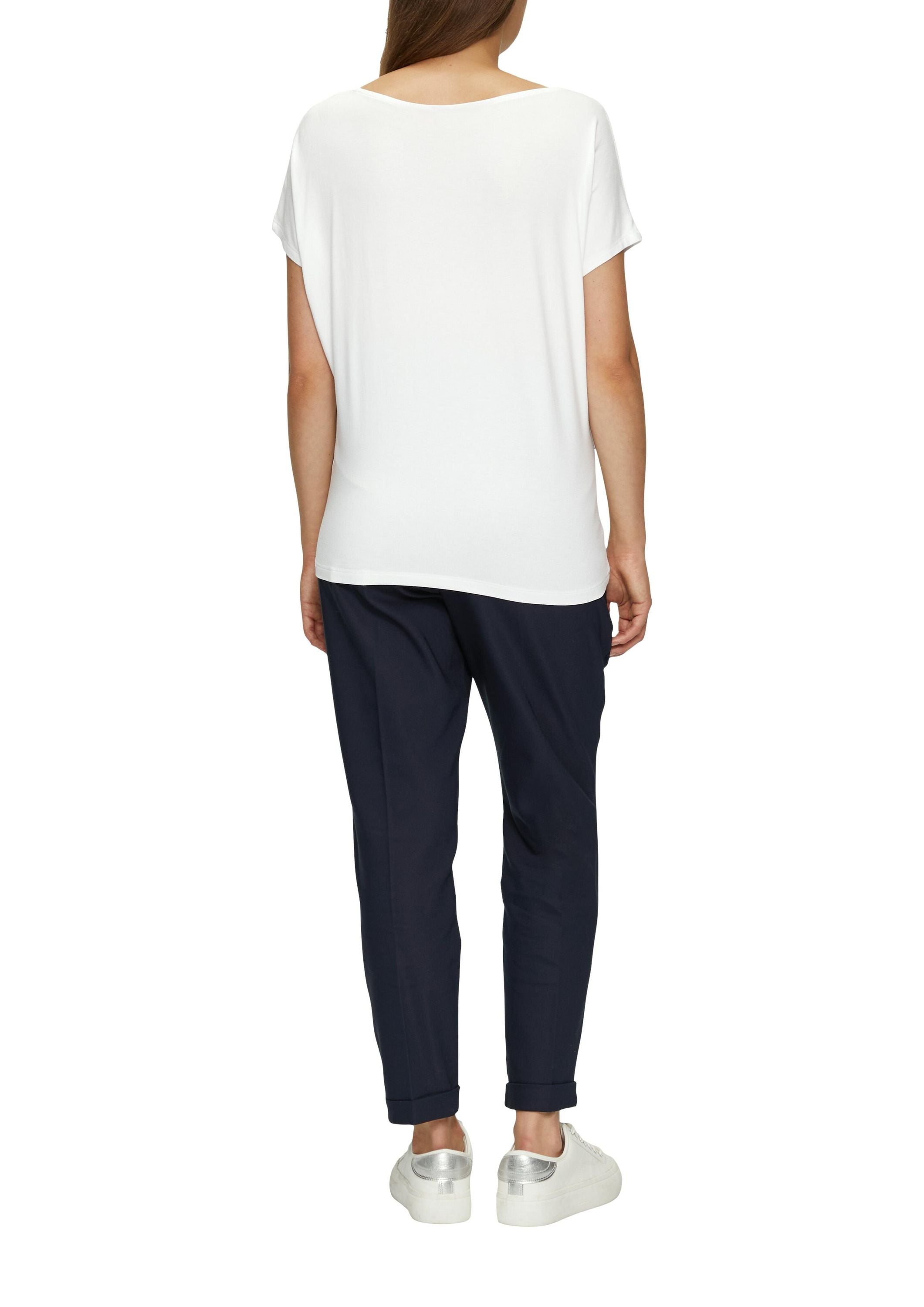 Jerseyshirt mit überschnittenen Schultern