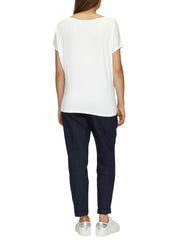 Jerseyshirt mit überschnittenen Schultern