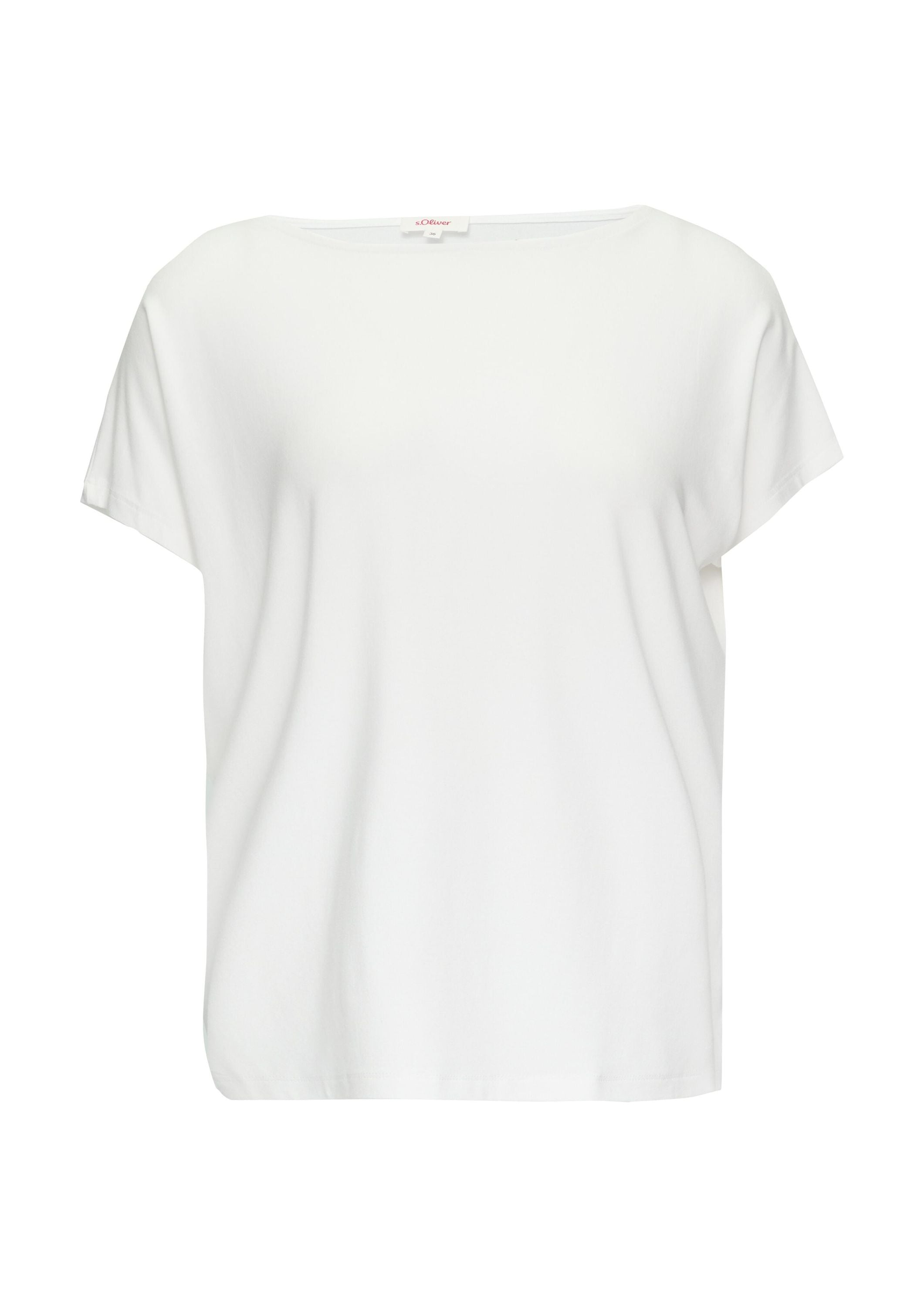 Jerseyshirt mit überschnittenen Schultern