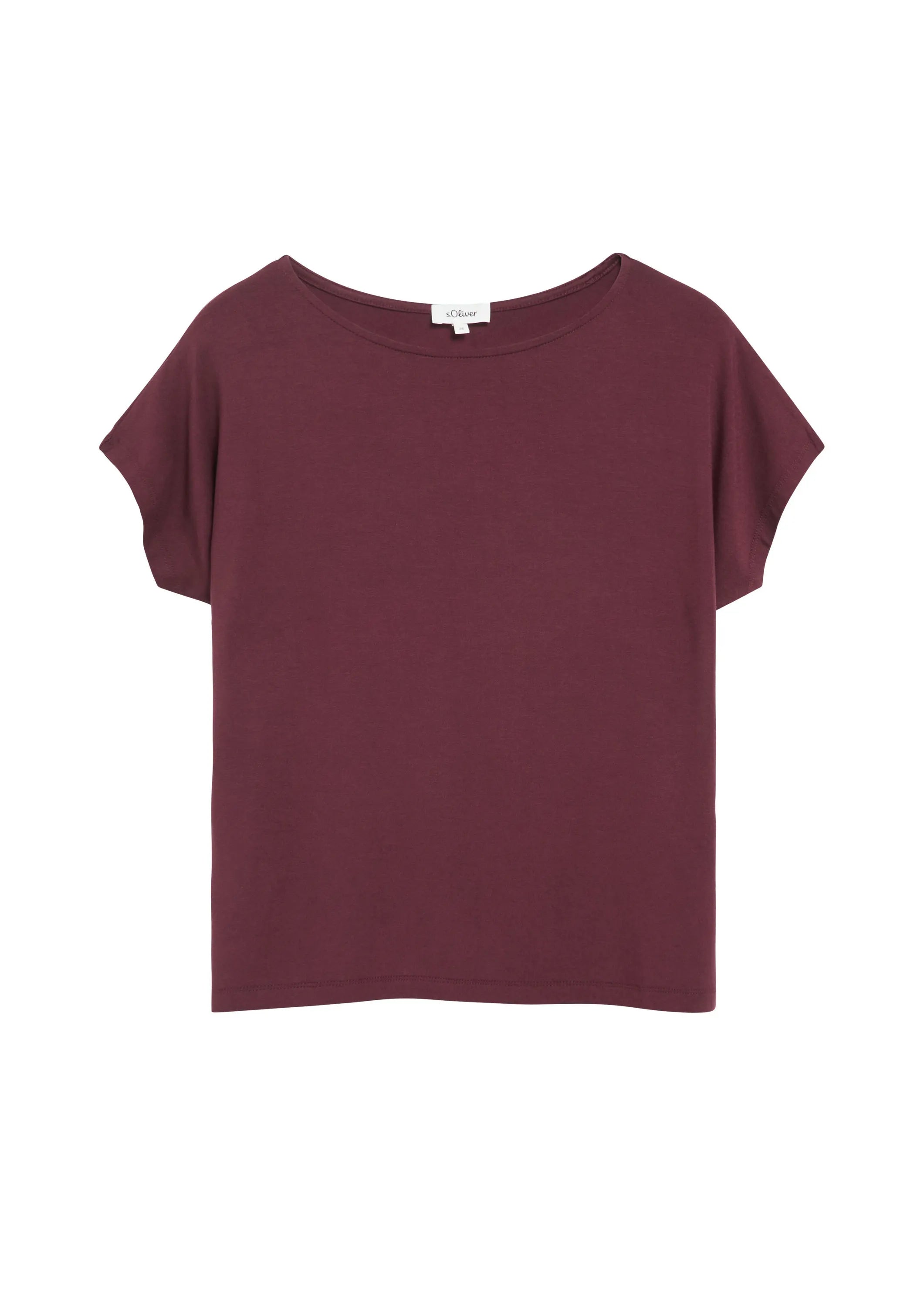 Jerseyshirt mit überschnittenen Schultern