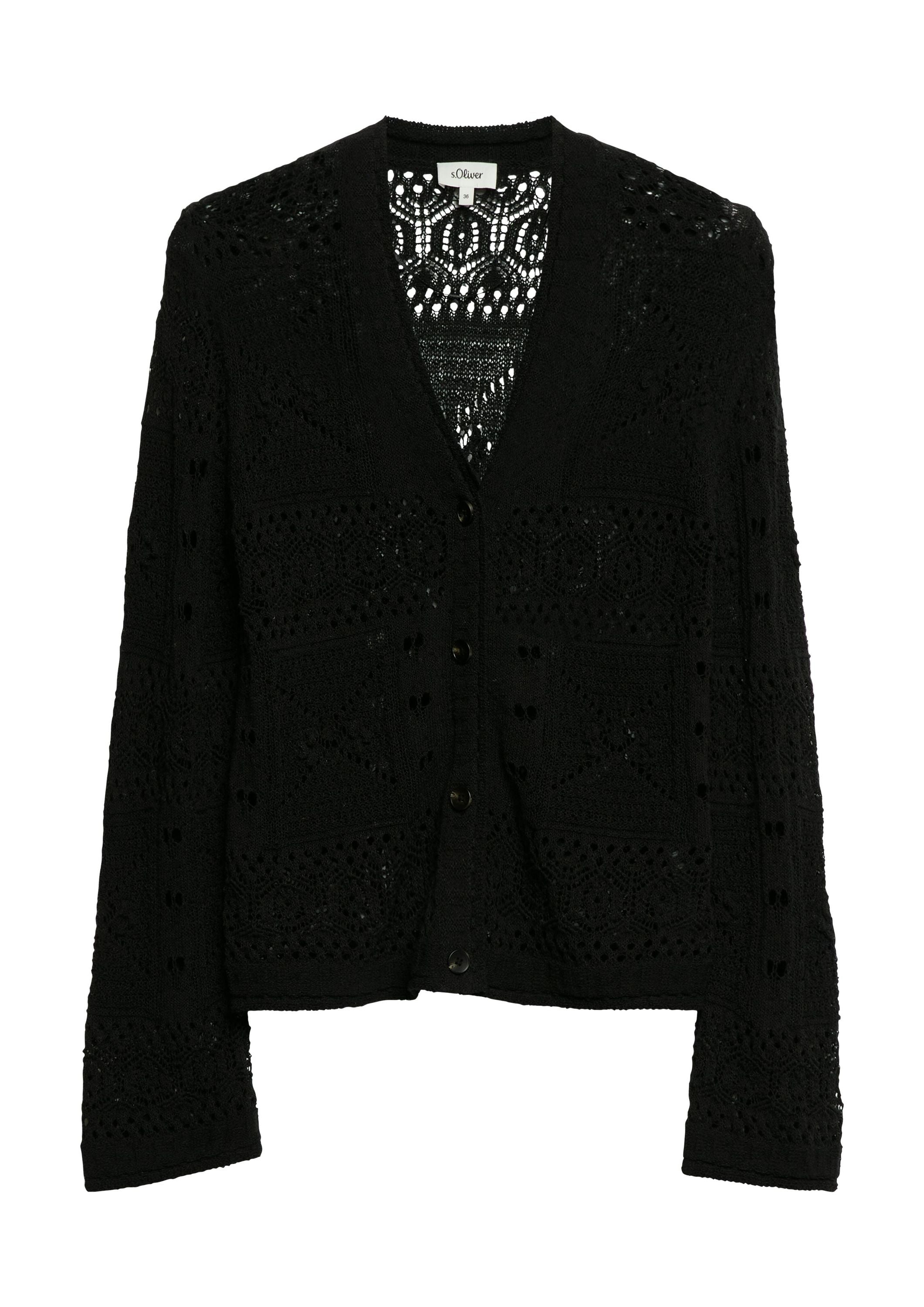 Strick-Cardigan aus Baumwollmix