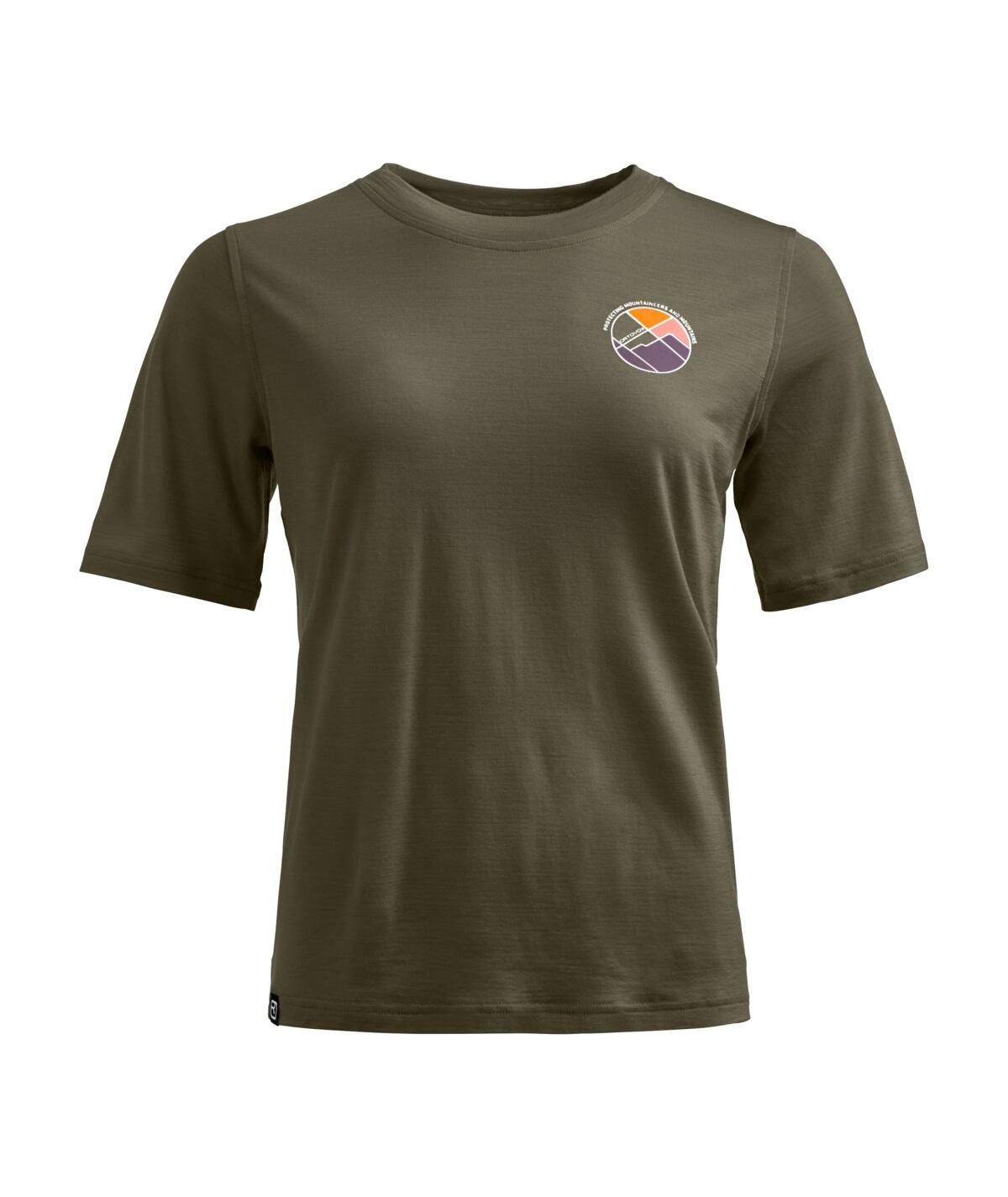 T-Shirt aus Schurwollmix