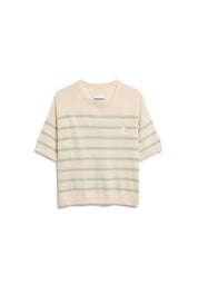 Strick-T-Shirt aus Leinenmix
