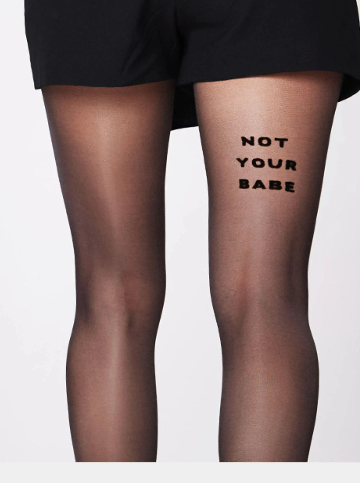 Strumpfhose NOT YOUR BABE