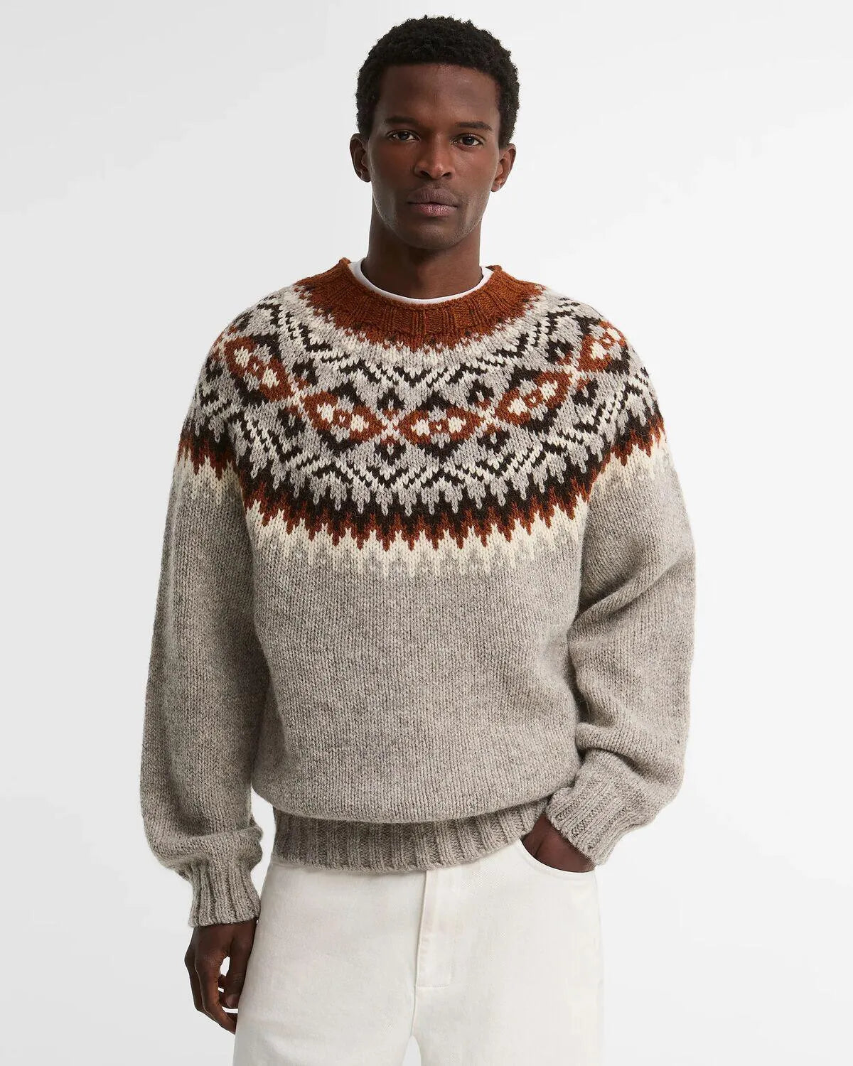 Strickpullover aus Wolle