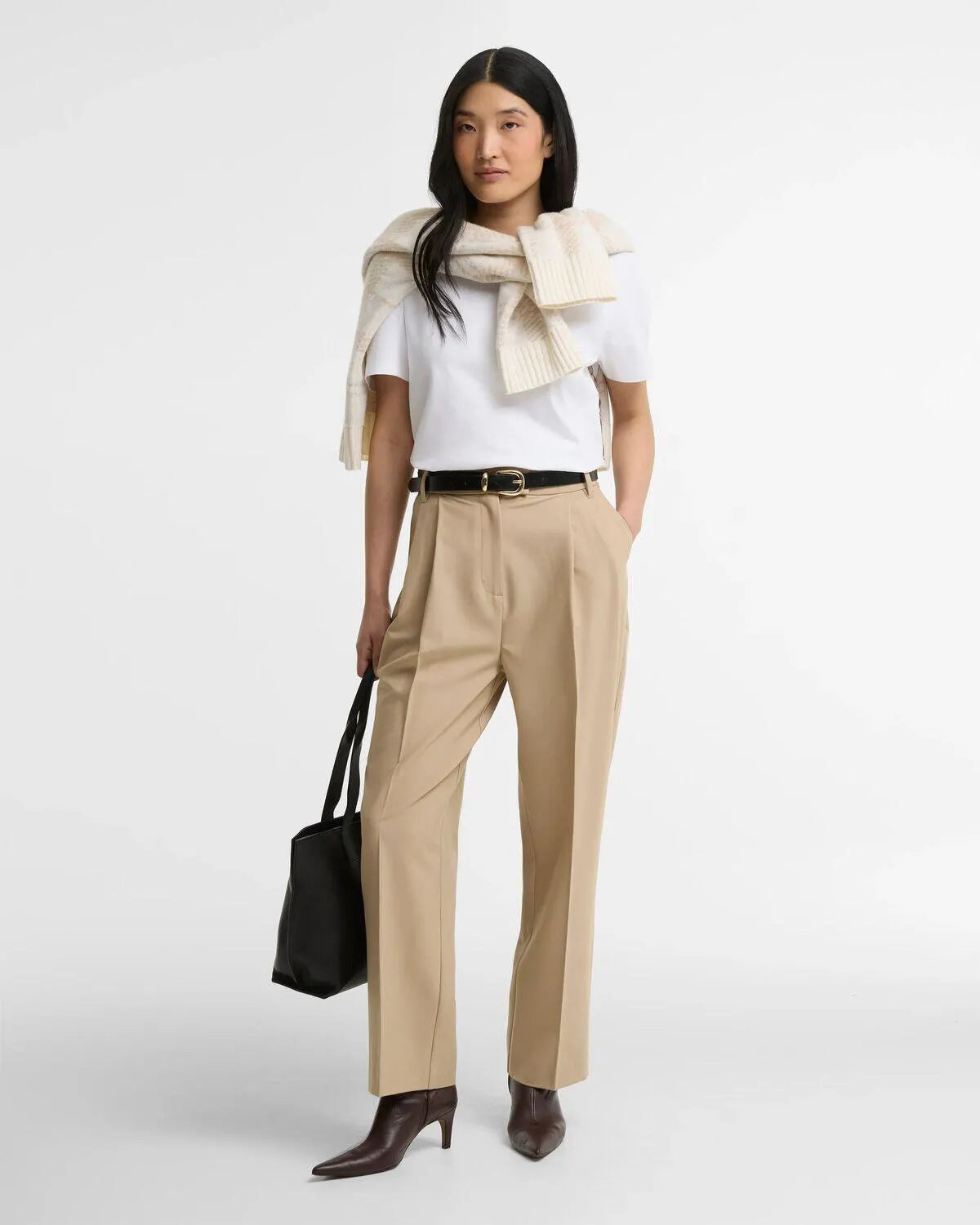 Bundfaltenhose FAWNE Straight Leg