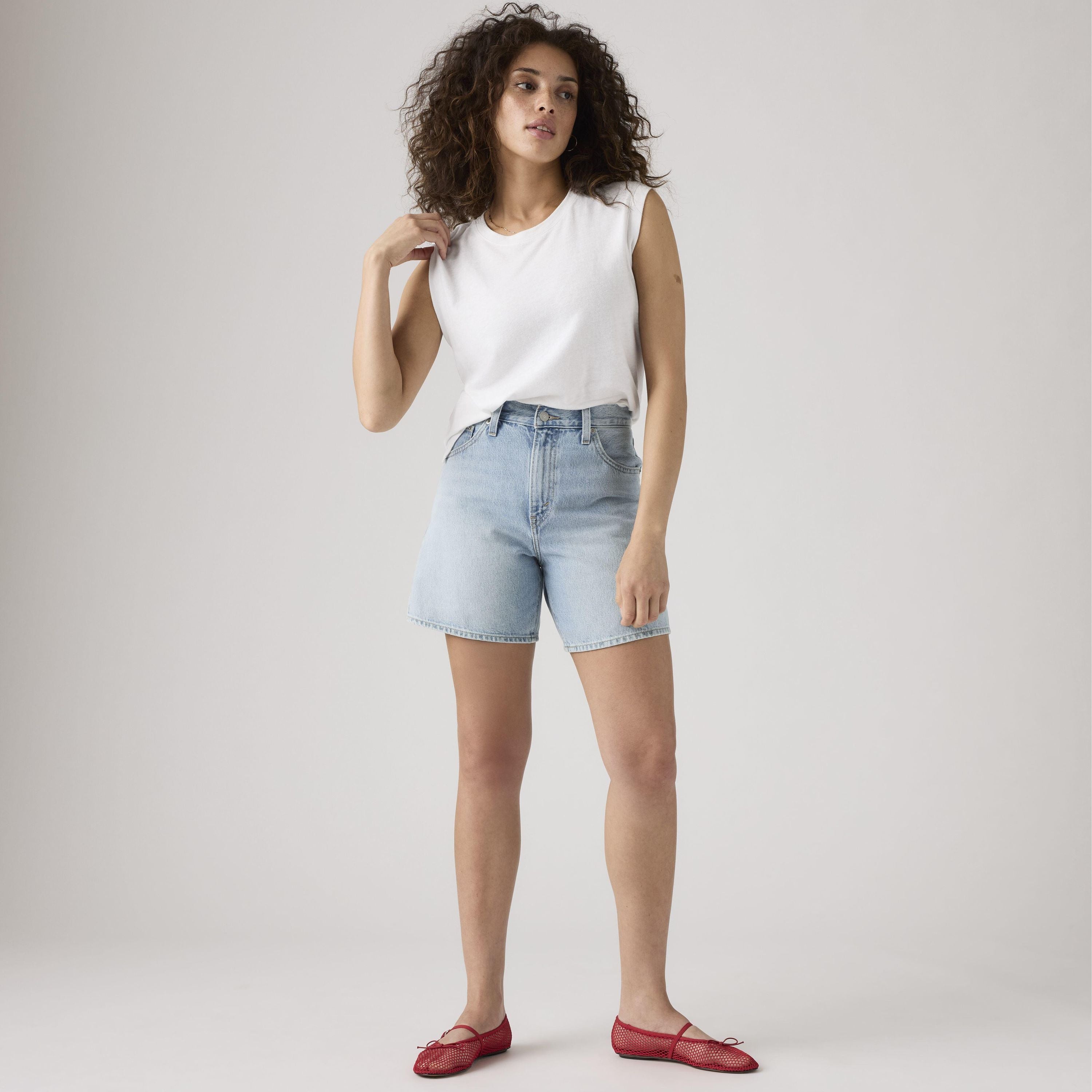 Jeansshorts High Waist Baggy