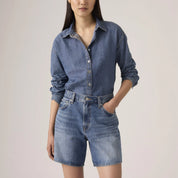 High-Rise Baggy Shorts