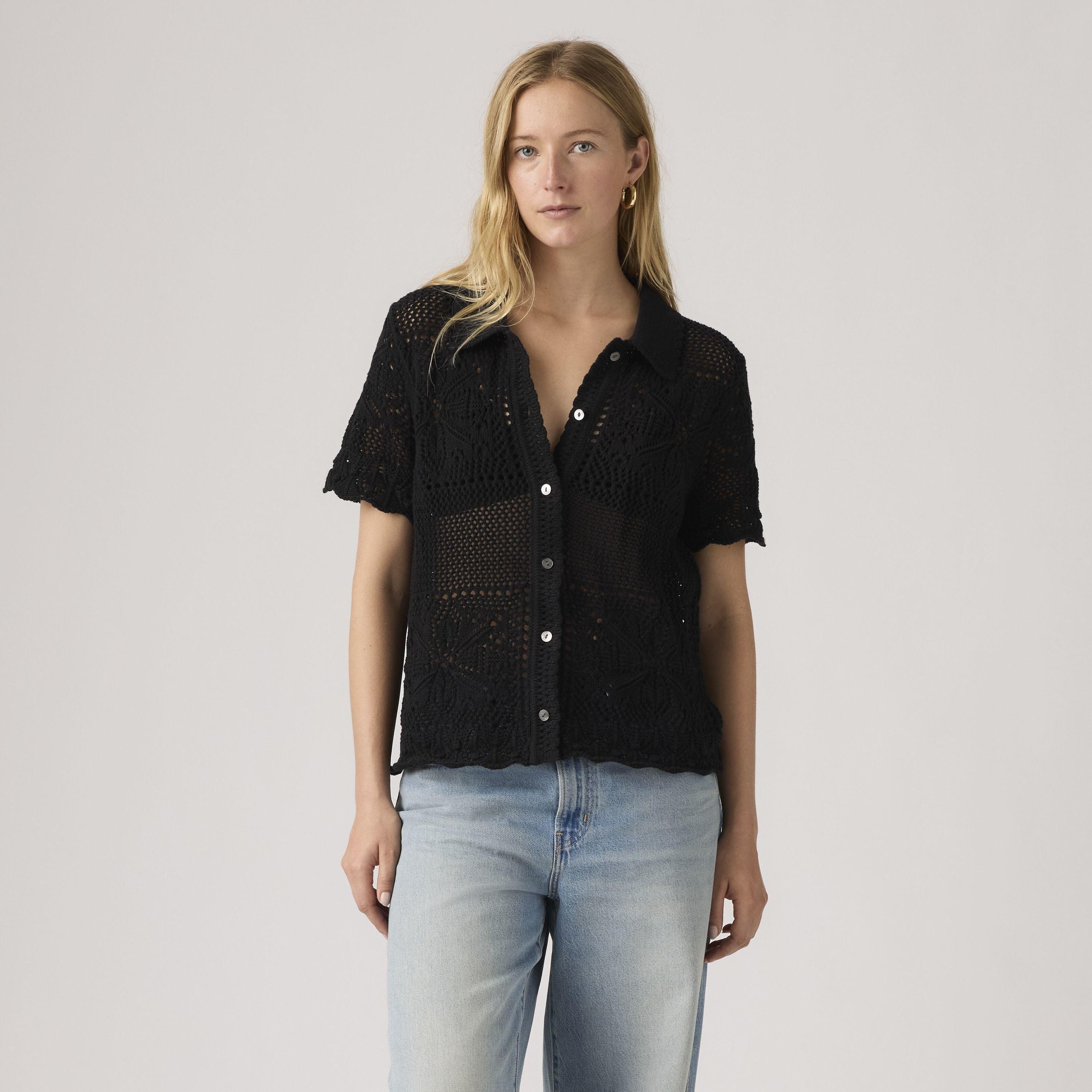 Susanna Häkelshirt Mit Blumenmuster