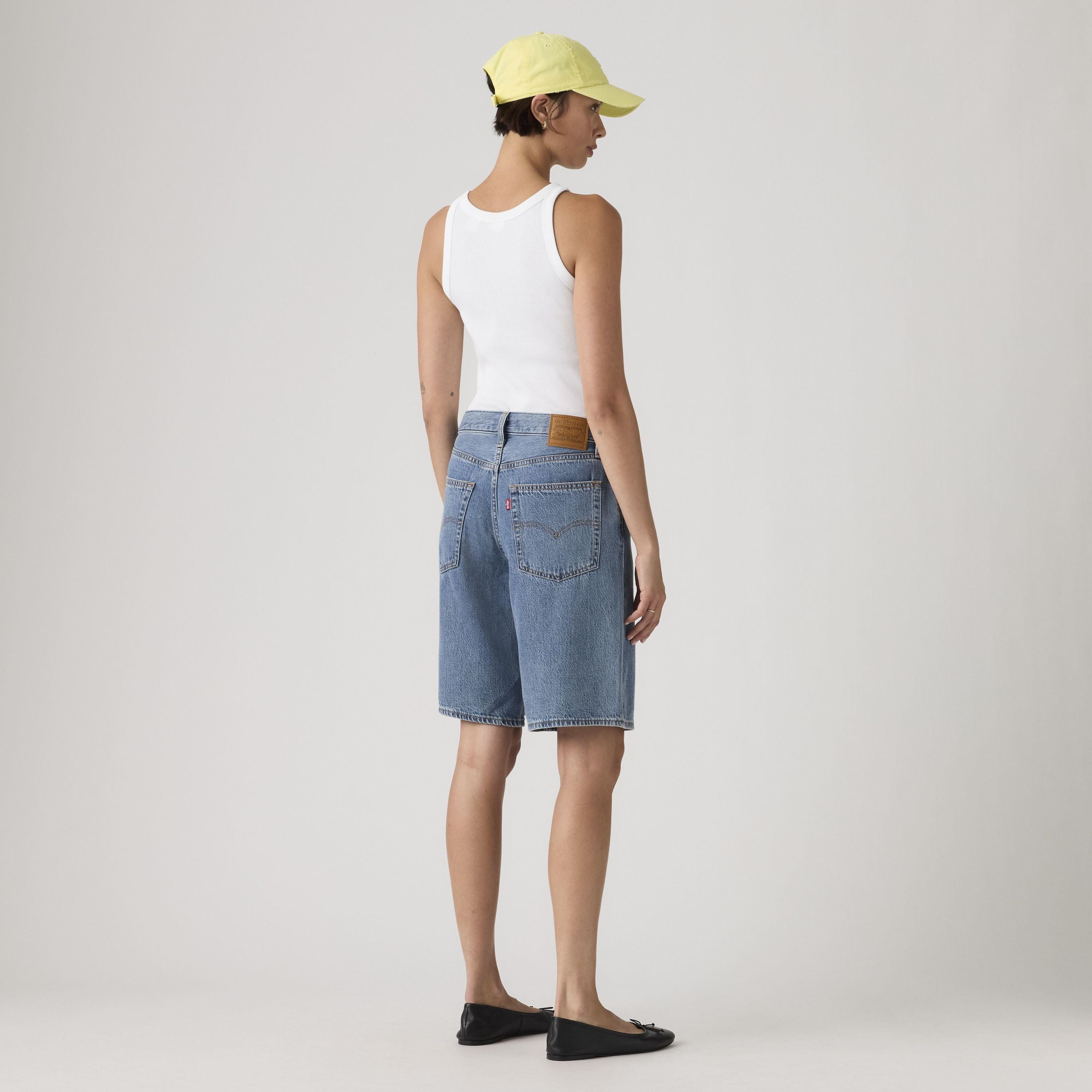 Jeansshorts aus Baumwolle Baggy