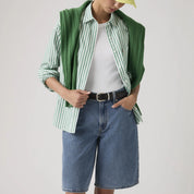 Jeansshorts aus Baumwolle Baggy