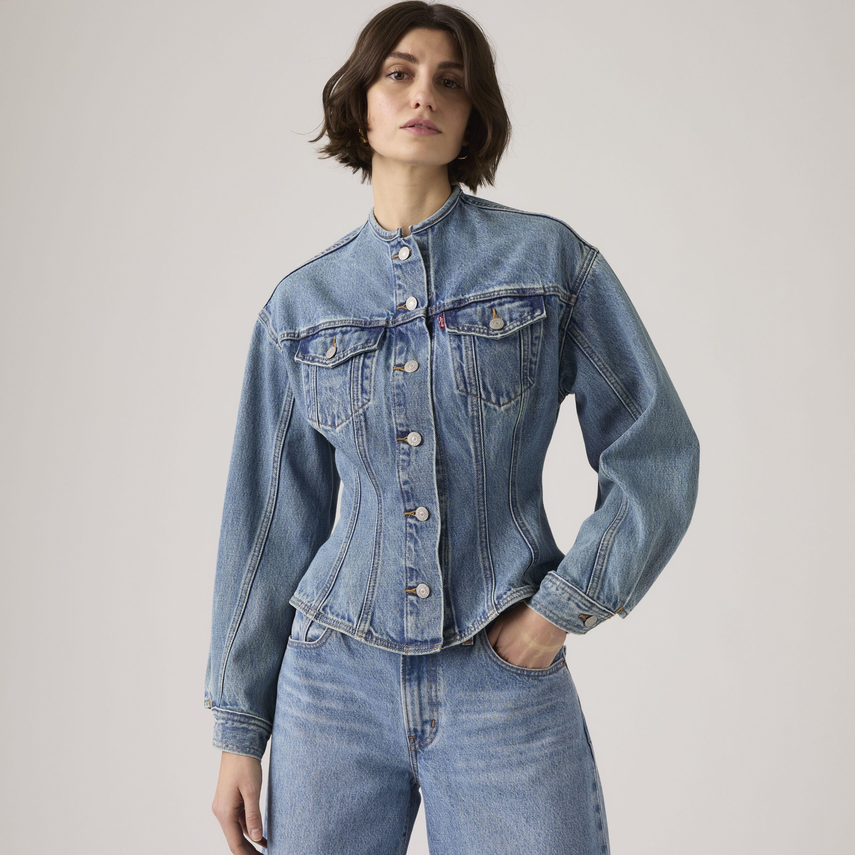 Jeansjacke aus Baumwolle