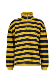 Pullover mit Quarter-Zip aus Baumwolle