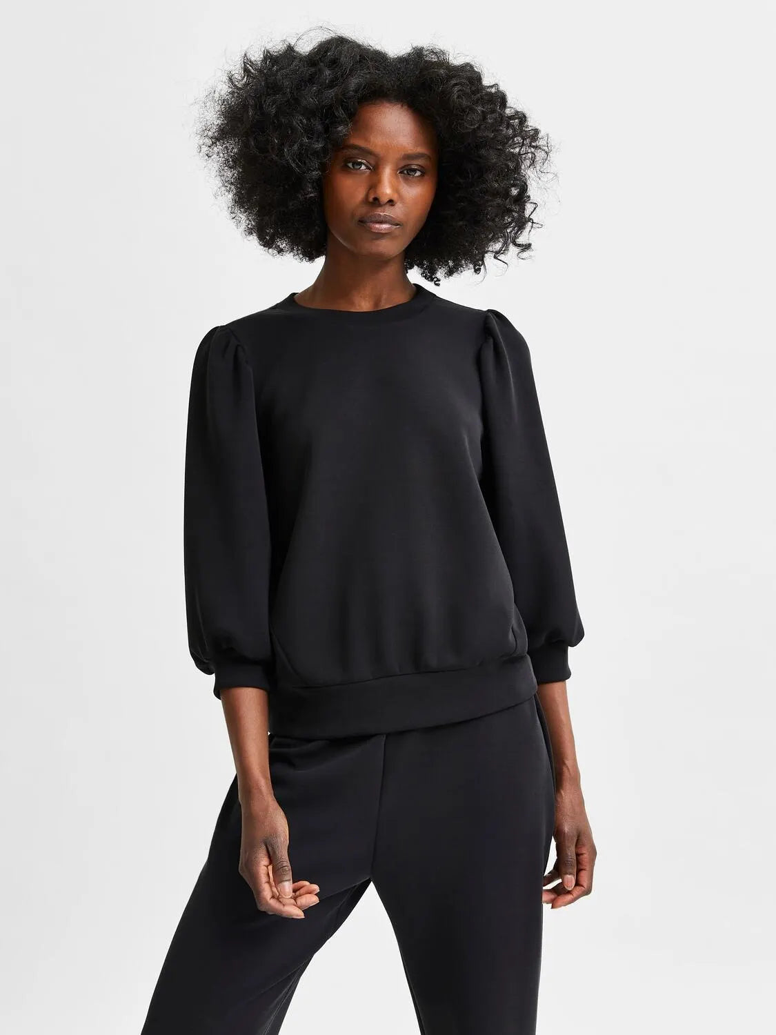 Sweatshirt mit Puffärmeln
